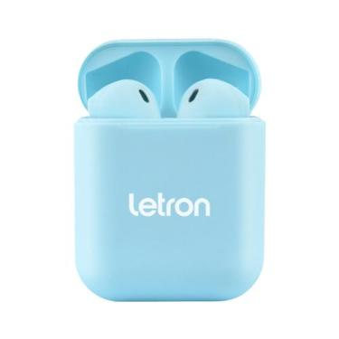 Imagem de Fone de Ouvido Earbuds Sem Fio Bluetooth Premium TWS Letron, Azul