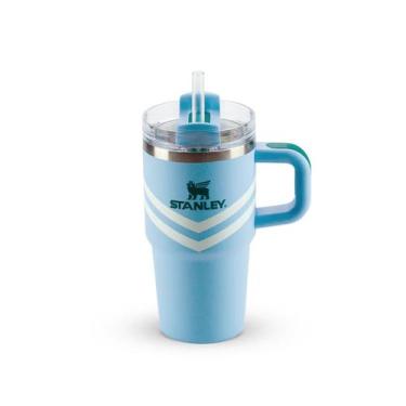 Imagem de Copo Quencher Stanley Com Canudo Com Alça 591ml, CORNFLOWER CHEVRON