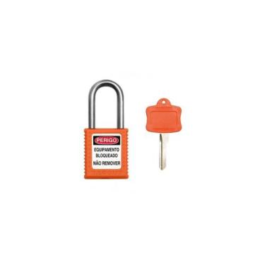 Imagem de Cadeado de segurança bloqueio lotopro - Tagout, Laranja