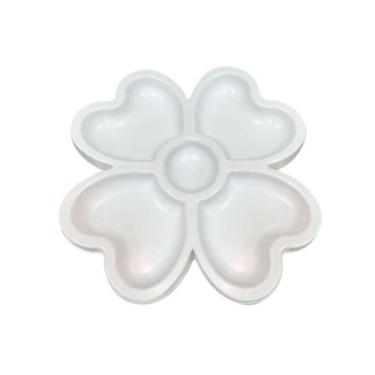 Imagem de Petisqueira trevo keita plastico, Branco