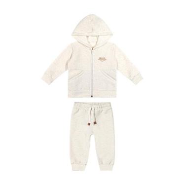 Imagem de Conjunto Longo Moletom Off White Menina Colorittá, G, Off white