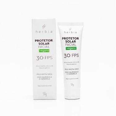Imagem de Protetor solar facial pele mista e seca 50g - Herbia