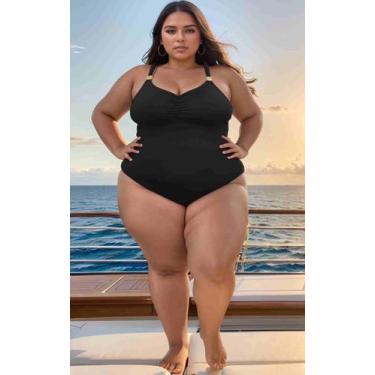 Imagem de Maio Plus Size BUZIOS Bojo Removivel Do TAM 46 ao 64 - Bela Mulher GG,