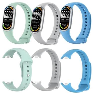 Imagem de Kit Atacado 3 Pulseiras Para Xiaomi Mi Band 8 9 10 Premium Original - 