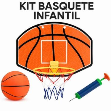 Imagem de Kit Infantil Tabela de Basquete Para Parede Com Mini Bola - Pais E Fil