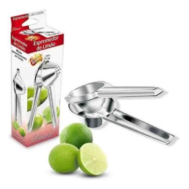 Imagem de Espremedor De Limão Manual Aço Inox Nobre Dinox Resistente - Metalurgi