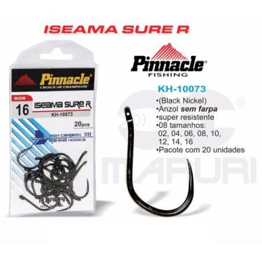 Imagem de Anzol Pinnacle Iseama Sure Nº 6 - Sem Fisga - 20 Peças - Maruri
