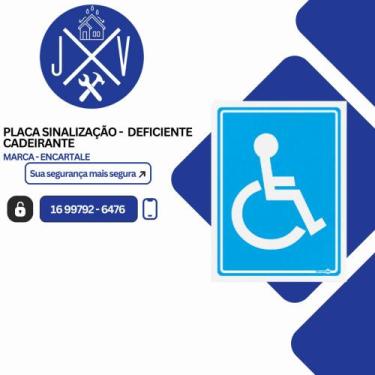 Imagem de Placa Sinalização Segurança - Deficiente Fisico - EncartAle
