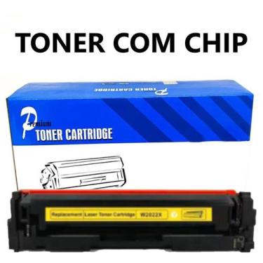 Imagem de Toner Compatível W2022X CF414X AMARELO COM CHIP M454DW M454DN M479FDW 