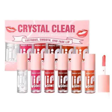 Imagem de Lip Gloss Crystal Clear 6 un Magic Casa Hidratante Labial