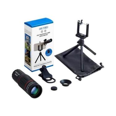 Imagem de Lente Monocular HD Zoom 18x25 Universal Para Celular Com Tripé Para Ob