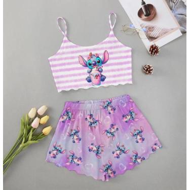 Imagem de Pijama Curto Adulto Feminino Blusa E Short Doll - PIJAMAS VIÇOSA, Stit