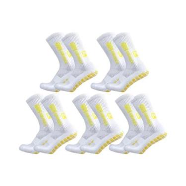 Imagem de Meias Antiderrapantes pro Grip 5 Pares Meias De Futebol E Atletismo Pa