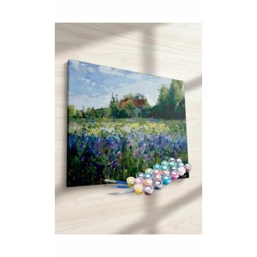 Imagem de Kit Pintura Numerada Terapêutica 40x50cm Completo - Congratulations St