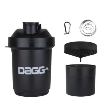Imagem de Coqueteleira Academia Shaker Porta Whey Shakeira Copo Fitness Com Mola