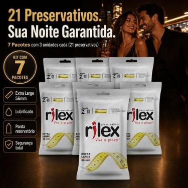 Imagem de Camisinha Preservativo Rilex Extra Grande com 21 unidades 7X3