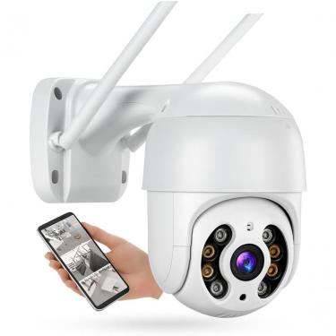 Imagem de Câmera de Segurança Worldwide A8 Monitoramento em Tempo Real com Rastreamento Automático 355 graus  Bivolt Preto