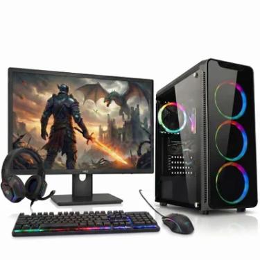 Imagem de PC Gamer Competo 3green Levelup, Amd Ryzen 5, Radeon Rx 560, 8GB Ddr4, SSD 1TB, Monitor 24" 100hz