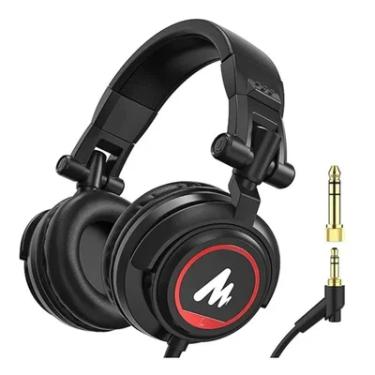 Imagem de Headphone Maono Estúdio Drivers, Cabo de 3 Metros, Retrátil, P2, Preto - Au-mh501