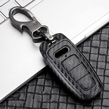 Imagem de WSWJDW Porta-chaves Porta-chaves Carcaça Porta-chaves Porta-chaves Porta-chaves, apto para Audi A1 A3 A4 A5 A6 A7 A8 B9 Quattro Q3 Q5 Q7 TT TTS 8S 2009-2017,2