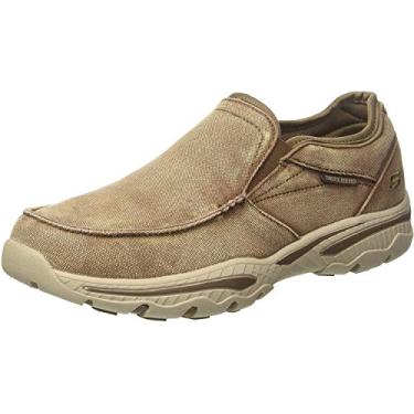 Imagem de Skechers Ajuste relaxado masculino - Creston-Moseco, Marrom claro, 9 X-Wide