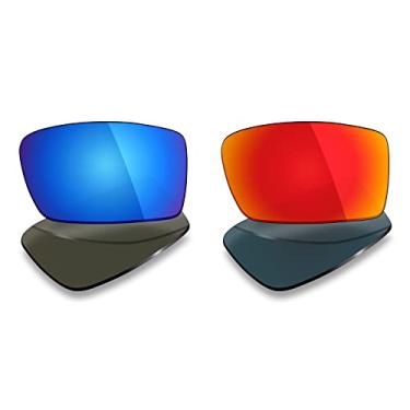 Imagem de 2 pares de lentes polarizadas de substituição da Mryok para óculos de sol Oakley Gascan – Opções