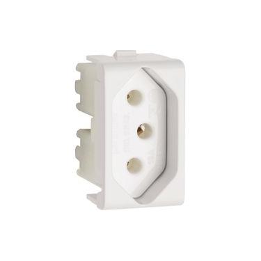 Imagem de Tomada para Painel 2P+T 20A S-8621 Branco NBR14136 Com Born - Steck