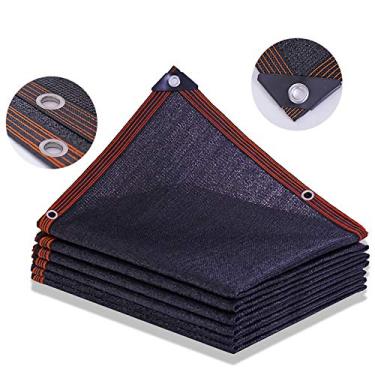 Imagem de Cobre o protetor solar tela lona de tela 95% resistente a raios UV, plantas com proteção contra raios UV, canis para animais de estimação, bordas reforçadas com bordas incluídas - preto 3 x 4 m