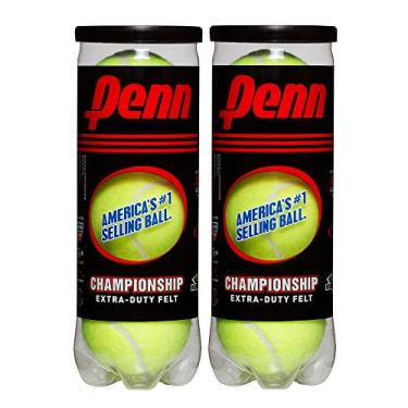 Imagem de Penn Bolas de tênis Championship – Bolas de tênis pressurizadas de feltro extra – 2 latas, 6 bolas