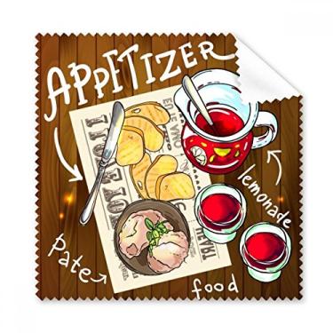 Imagem de Appetizer Lemonade Bife França Pano de Limpeza Limpeza para Tela de Telefone, 5 peças
