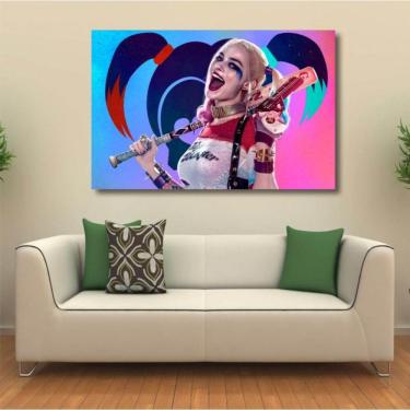 Imagem de Quadro decorativo Esquadrão Suicida Arlequina - Tela em Teci 