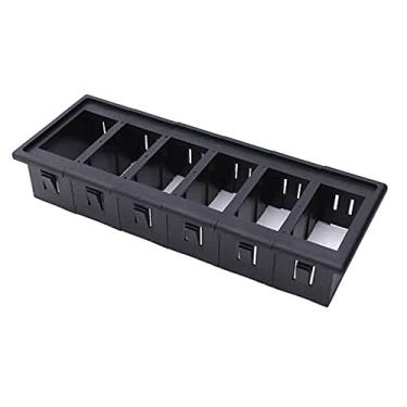 Imagem de MotoCity Kit de alojamento de painel de interruptor de balanço com 6 peças – Suporte de interruptor de plástico ABS à prova de fogo (6 peças)