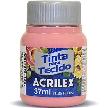 Imagem de Acrilex Fosca Tinta para Tecido, Rosa (Chá), 12 x 37 ml