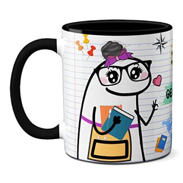 Imagem de Caneca Professora De Geografia Prova Fácil Pra Quem Estudou (Preta)