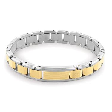 Imagem de Calvin Klein Joias Pulseira Masculina Cor da Pulseira: Banhado a Ouro (Modelo: 35000287), One Size, Aço inoxidável, Sem pedras preciosas