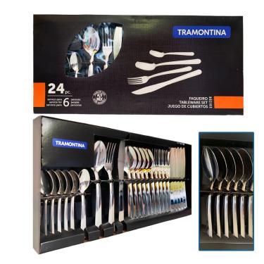 Imagem de Faqueiro Kit Facas Tramontina 24 Peças Aço Inox