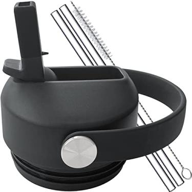 Imagem de Tampa de palha para tampa Yeti Rambler - 12 18 26 36 1,8 1,8 1,8 l de substituição, alça flexível para substituição de tampa de canudo Yeti, perfeita para acessórios Yeti tampa e tampa de garrafa de água RTIC