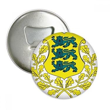 Imagem de Emblema nacional da Estônia abridor de garrafas com ímã de geladeira e emblema multifuncional