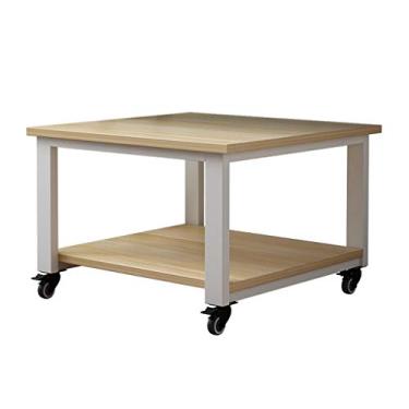 Imagem de KIZQYN Suporte de impressora fácil de mover Suporte de impressora super suporte de carga mesa de impressora sob a mesa Suporte de impressora com 4 rodas para mini impressora 3D (cor: branco-a, tamanho: 50 * 40 * 28 cm)