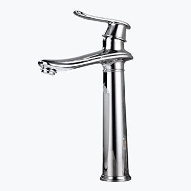 Imagem de Torneira preta banheiro torneira da pia do banheiro furo único torneiras do banheiro para pia 1 furo torneira da pia preta do banheiro torneira do banheiro furo único preto torneira do banheiro, preto B (cor: cromo B)