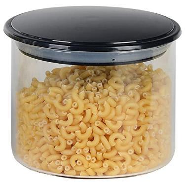 Imagem de Porta mantimento em vidro borossilicato com tampa preta 400ml D10xA8,5cm