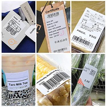 Imagem de LUGU Impresso de etiquetas de etiquetas Papel de etiqueta térmica auto-adesivo Rolo de papel pa impressão Resistente a sgos à prova de ó à prova d'água pa nome de preço Impressão de código de