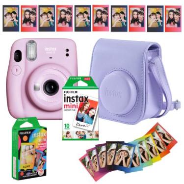 Imagem de Kit Câmera Polaroid Instax Mini 11 Fujifilm + 10 Filmes Tradicional +