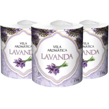 Imagem de Vela Aromática Lavanda Para Ambientes De 130g 72 Horas