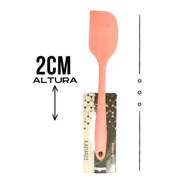 Imagem de Espátula Pão Duro Raspadora Silicone 28cm Grande Reforçada