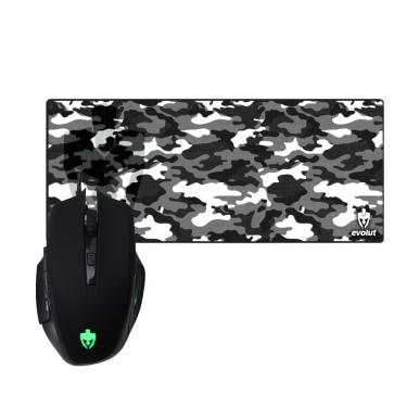 Imagem de Kit Gamer Mouse Lynx mouse Pad gamer Camuflado evolut