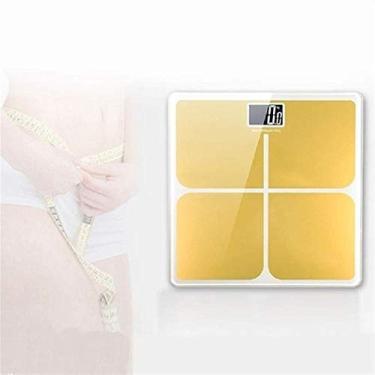 Imagem de balança de banheiro digital profissional com escala de lcd de precisão com escala de display LCD de grandes dimensões e tecnologia walk-in durável