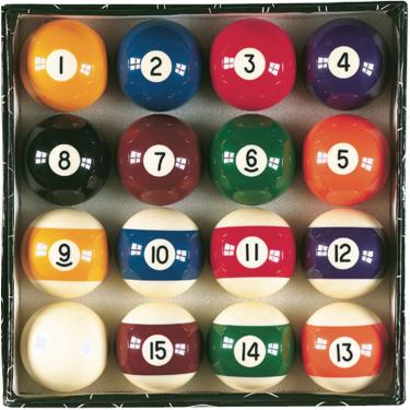 Imagem de Bolas de bilhar/sinuca Viper Billiard Master tamanho regulamento de 5,8 cm, conjunto completo de 16 bolas