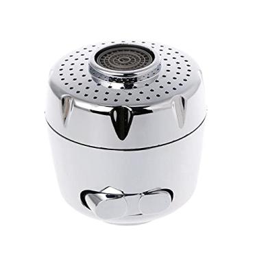 Imagem de Aerador de torneira de 22 mm borrifador borbulhador filtro economizador de água de dois modos, prata