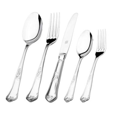 Imagem de Faqueiro Hercules Inox Classique 101 Peças Com Estojo De Madeira